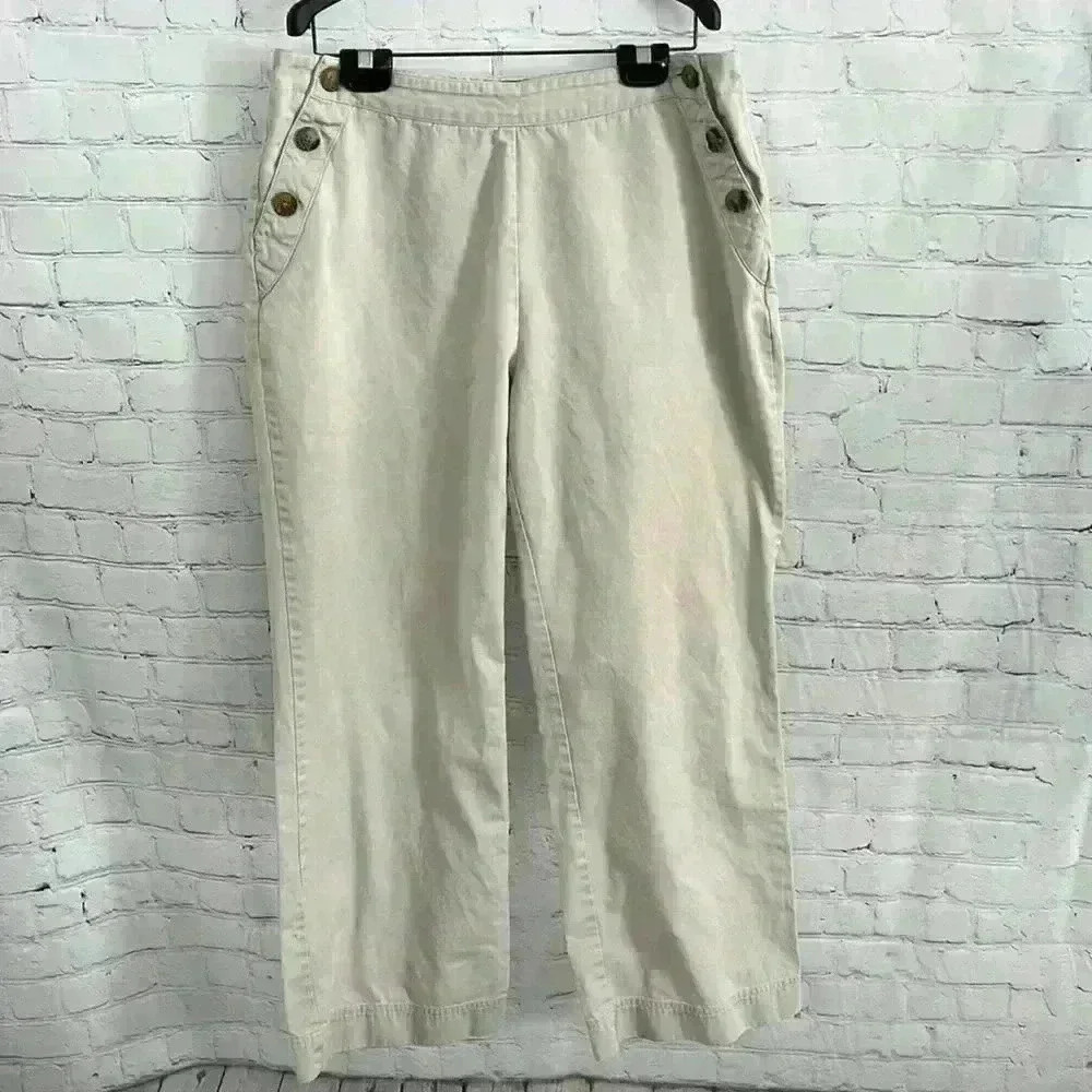 J.G. Hook Size 14 Light Tan Flat Front Pants